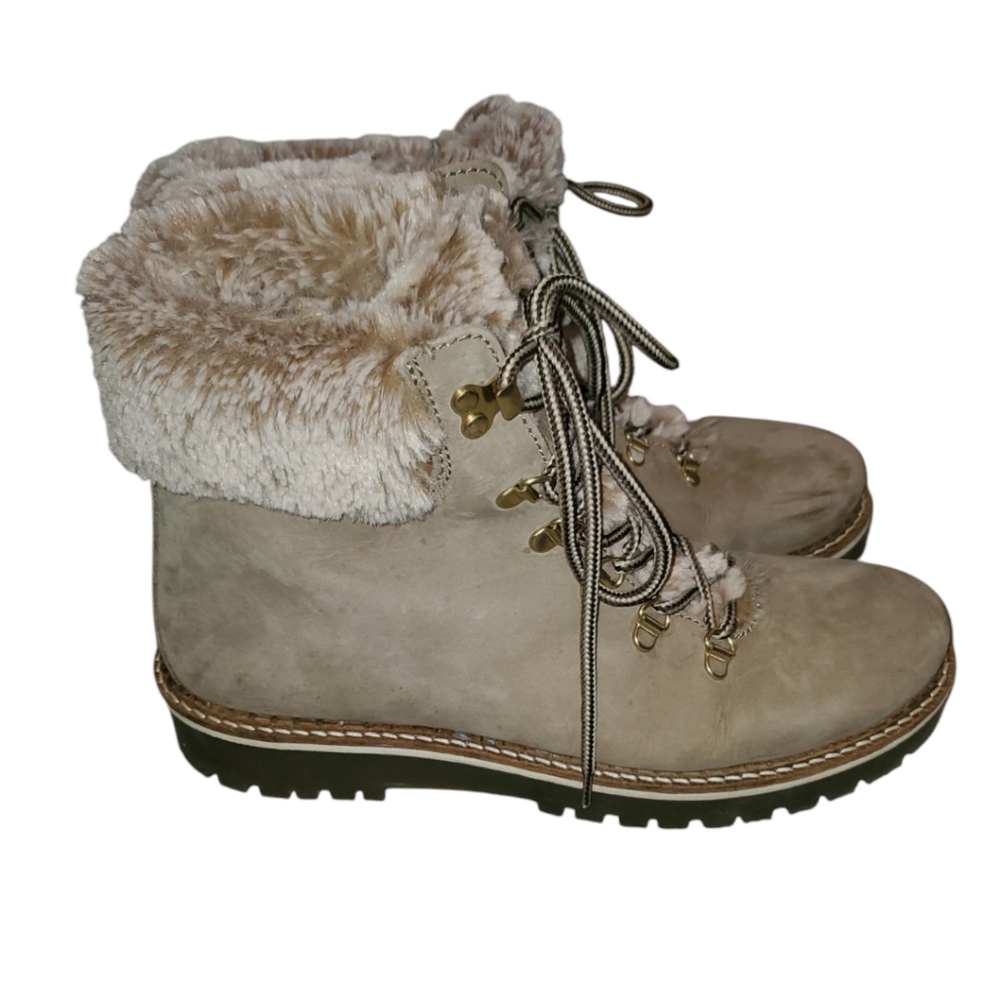 Avellini Women's Tan Fur-Lined Boots